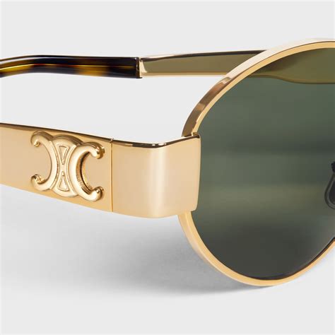 celine metal frame sunglasses|celine triomphe metal 01 sunglasses.